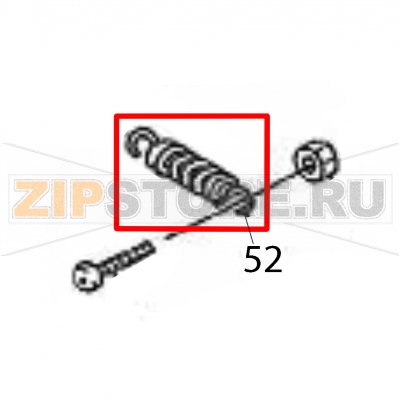 Spring (tension) Sato M84Pro Spring (tension) Sato M84ProЗапчасть на деталировке под номером: 52Название запчасти на английском языке: Spring (tension) Sato M84Pro.