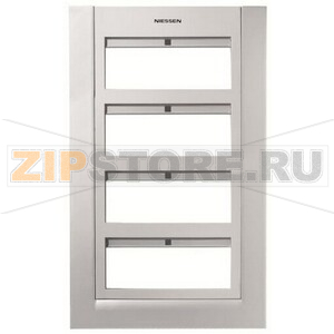 Панель лицевая для бокса поста централизации открытого/скрытого монтажа на 24 модуля, серебристая ABB 9675.60 