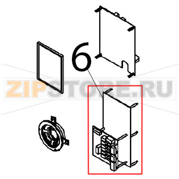 Gr. scheda elettr. relays and analog. Angelo Po FX201G3 Gr. scheda elettr. relays and analog. Angelo Po FX201G3Запчасть на деталировке под номером: 6