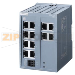 SCALANCE XB112 unmanaged IE switch, 12x 10/100 Mbit/s RJ45 ports, for setting up small star and line topologies; LED diagnostics, IP20, Redundant power supply, 24 V AC/DC Manual available as a download Siemens 6GK5112-0BA00-2AB2 