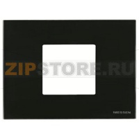 Рамка на 2 модуля, стекло чёрное ABB 2CLA247200N3101