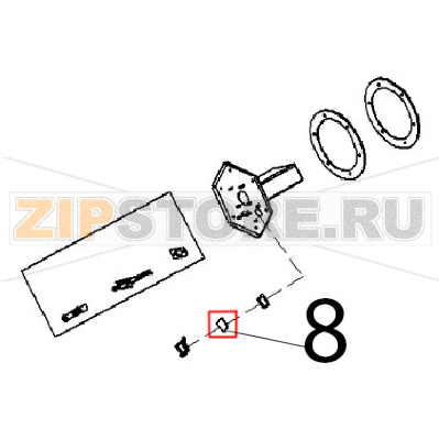 Vetrino pirex Angelo Po FX201G3 Vetrino pirex Angelo Po FX201G3Запчасть на деталировке под номером: 8