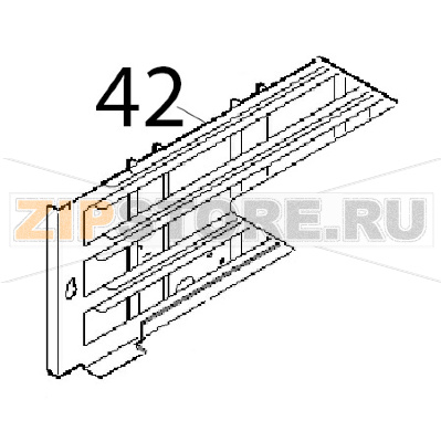 Telaio vassoi SX comp. Angelo Po 1G1FA0G Telaio vassoi SX comp. Angelo Po 1G1FA0GЗапчасть на деталировке под номером: 42