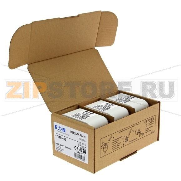Предохранитель, 900 A, AC 690 В, 200 кА, size 3, aR, IEC UL Eaton FUSE 900A 690V 3BKN/50 AR UC 