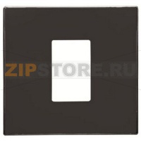 Накладка однопостовая, чёрный бархат ABB 1392.00