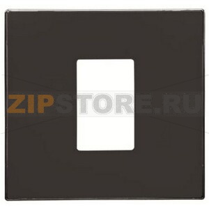 Накладка однопостовая, чёрный бархат ABB 1392.00 