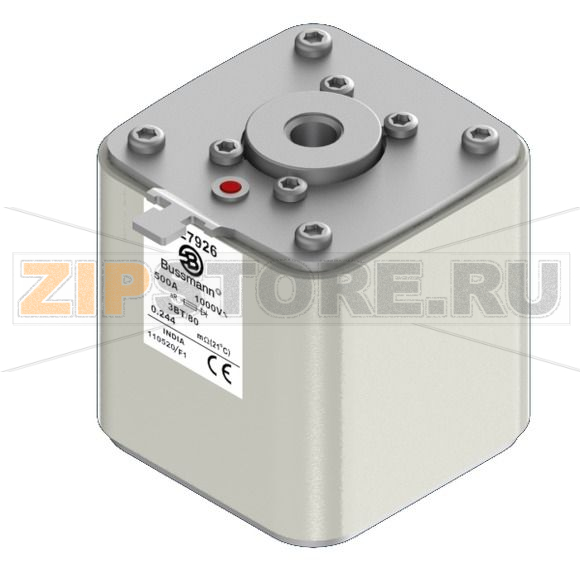 Предохранитель, 500 A, AC 1000 В, size 3, aR, IEC Индикатор типа Т Eaton FUSE 500A 1000V 3BTN/80 A 