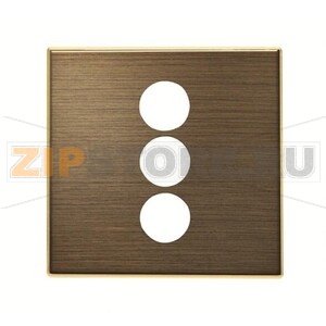 Накладка для 3xRCA разъёма/коннектора, античная латунь ABB 2CLA855530A1201 