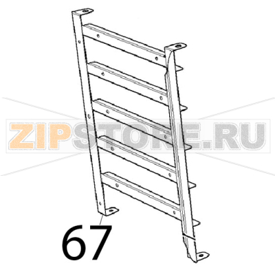 St. steel left lateral SU, 5 GN1/1 Unox XVC 205E St. steel left lateral SU, 5 GN1/1 Unox XVC 205EЗапчасть на деталировке под номером: 67