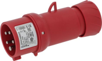 РОЗЕТКА ТРЕХФАЗНАЯ 3 ПОЛЮСА + N + PE 16A IP44