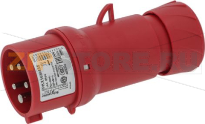 РОЗЕТКА ТРЕХФАЗНАЯ 3 ПОЛЮСА + N + PE 16A IP44 
