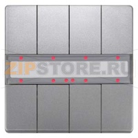 Четыре пары клавиш, светодиод состояния, платиновый металлик Siemens 5WG1287-2DB43