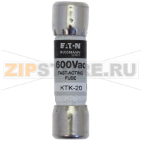 Предохранитель, 20 A, AC 600 В, 100 кА, 10x38 мм, UL, CSA, быстродействующий Eaton LIMITRON FAST