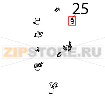 Riduzione J.G. DA D=10, A D=8, PM201008E Unox XVC 515G Riduzione J.G. DA D=10, A D=8, PM201008E Unox XVC 515GЗапчасть на деталировке под номером: 25