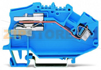 TOPJOB Classic 1-проводные распределительные клеммы с размыкателем; 4 mm; CAGE CLAMP®; 4,00 mm; серые Wago 781-623