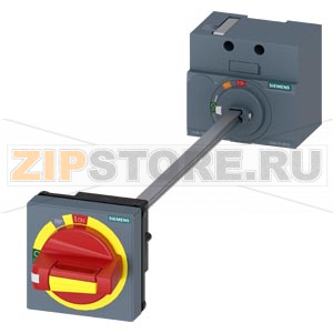 door mounted rotary operator emergency-off IEC IP65 with door interlock accessory for: 3VA4/5 125 Siemens 3VA9137-0FK25 