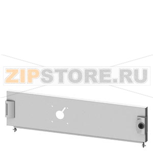 SIVACON S4, Compartment door, for 3VA molded case circuit breaker with door-coupling rotary operating mechanism, 3VA12 (250 A), horizontal, fixed mounting, Number of switches 1, IP40, H: 150 mm, W: 600 mm, double-bit Siemens 8PQ2015-6BA35 