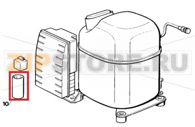 Start Kondensator Scotsman AF 80  Start Kondensator Scotsman AF 80Запчасть на сборочном чертеже под номером: 10Название запчасти Scotsman на немецком&nbsp;языке: Start Kondensator Scotsman AF 80