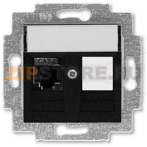 Розетка компьютерная, RJ45, антрацитовая ABB 2CHH296117A6063 