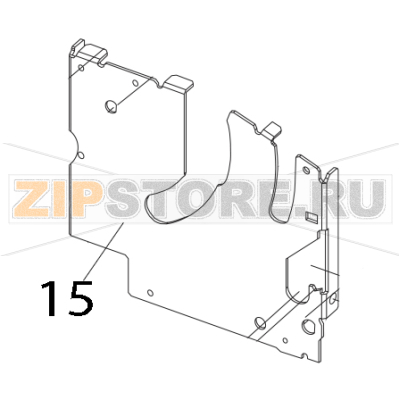 Main frame R Toshiba TEC B-852-TS12-QP Main frame R Toshiba TEC B-852-TS12-QPЗапчасть на деталировке под номером: 15