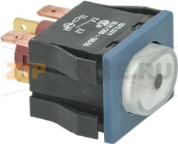 ОДНО-ПОЛЮСНЫЙ КНОПОЧНЫЙ ПЕРЕКЛЮЧАТЕЛЬ, ЯРКО-БЕЛЫЙ 