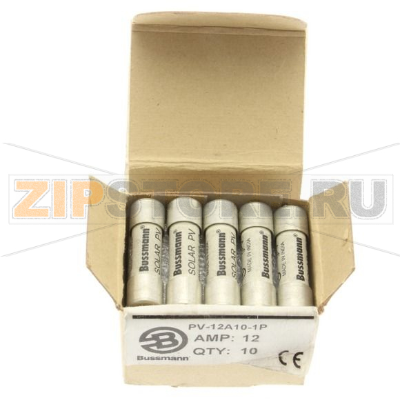 Предохранитель, 12 A, DC 1000 В, 50 кА, IEC 60269-6 type A, 10x38 мм, gPV, IEC Eaton 12AMP 1000V 