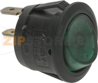 PUSH BUTTON 1-POLE GREEN 4A 250V