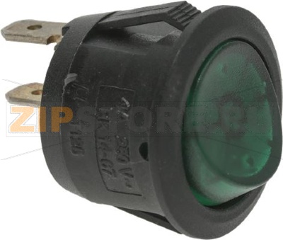 PUSH BUTTON 1-POLE GREEN 4A 250V 