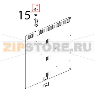 Coperchio camino inox Unox XBC 804 Coperchio camino inox Unox XBC 804Запчасть на деталировке под номером: 15