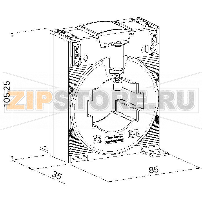 Plug-in current transformer; Primary rated current: 400 A; Secondary rated current: 1 A; Rated power: 10 VA; Accuracy class: 1 Wago 855-501/400-1001 ?Краткое описание:Трансформаторы тока серии 855 представляют собой индуктивные однопроводные трансформаторы тока. В связи с базовым принципом измерения трансформаторы тока данного типа используются только в сетях переменного тока.Особенности:? Технология безвинтового соединения CAGE CLAMP®Доступно несколько вариантов монтажаВибро- и удароустойчивыеВысокая механическая сила зажимаСпособность проводить большие токиПродолжительная перегрузка в 120 % от номинального тока в первичной обмоткеНизковольтный трансформатор тока для макс. рабочих напряжений до 1,2 кВМожет использоваться в сетях электроснабжения 690 ВUL (одобренные компоненты)...