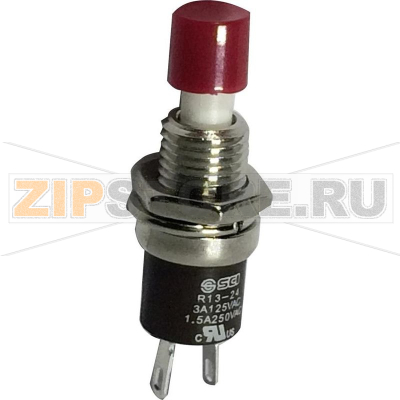 Кнопка 250 В/AC, 1.5 А, 1 x вкл/выкл, без фиксации, 1 шт TRU Components TC-R13-24B1-05RD 
