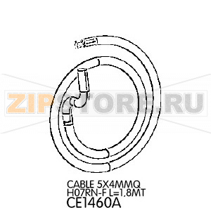 Cable 5X4MMQ H07RN-F L=1,8MT Unox XV 893 Cable 5X4MMQ H07RN-F L=1,8MT Unox XV 893Запчасть на деталировке под номером: 181Название запчасти на английском языке: Cable 5X4MMQ H07RN-F L=1,8MT Unox XV 893