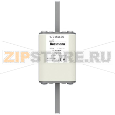 Предохранитель, 550 A, AC 1100 В, 100 кА, size 1, 45x59x156 мм, aR, IEC UL Eaton FUSE 550A 110 