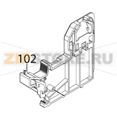 Label guide R Sato CT408LX TT Label guide R Sato CT408LX TTЗапчасть на деталировке под номером: 102Название запчасти на английском языке: Label guide R Sato CT408LX TT.