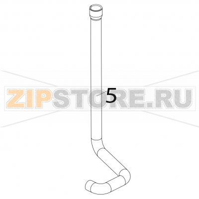 Tubo mandata lavaggio Elettrobar Fast 80 Tubo mandata lavaggio Elettrobar Fast 80Запчасть на деталировке под номером: 5