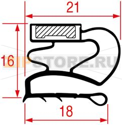 GUARNIZIONE MEZZO BORDO 1830x987 mm 