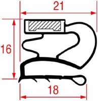 GUARNIZIONE MEZZO BORDO 1830x987 mm