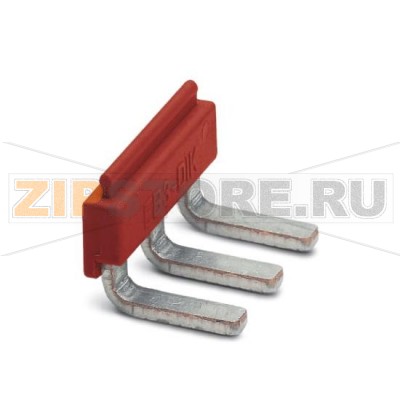 Гребенчатый мостик Phoenix Contact EB 3- DIK RD Полюсов: 3, Цвет: красный.Минимальный заказ: 10 шт.Упаковка: 10 шт.