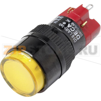 Кнопка 250 В/AC, 5 А, 1 x выкл/вкл, с фиксацией, IP40, 1 шт DECA D16LAR1-1abHY 