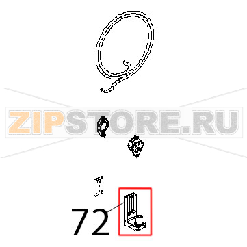 Staffa inferiore porta Unox XBC 604P Staffa inferiore porta Unox XBC 604PЗапчасть на деталировке под номером: 72