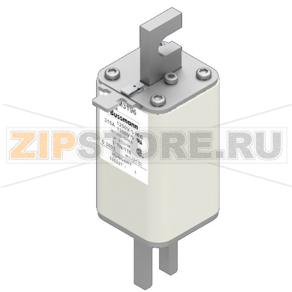 Предохранитель, 315 A, AC 1250 В, 100 кА, size 1, 45x58x138 мм, aR, DIN, IEC Eaton FUSE 315A 12 