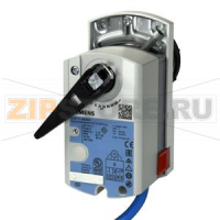 GLB111.9E/MO - Электромоторный поворотный привод, AC 24 В, 10 Нм, 150 с с Modbus RTU Siemens GLB111.9E/MO