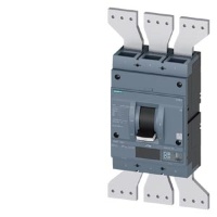 circuit breaker 3VA2 IEC frame 1250 breaking capacity class  H Icu=85kA @ 415 V 3-pole, line protection ETU550,  LSI, In=1250A overload protection Ir=500A ...1250A short circuit protection Isd=0,6..10x In, Ii=1,5..10x In N conductor protection optional wi