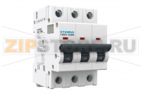 Выключатель автоматический модульный 63 А, 3 полюса, 6 кА Hyundai Electric HGD63M3PMCS0000C00063_C