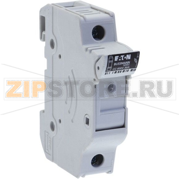 Держатель предохранителя, 30 A, AC 600 В, 10x38 мм, CC, 1P, UL Eaton 1P 10X38MFH30A 600V Class CC 