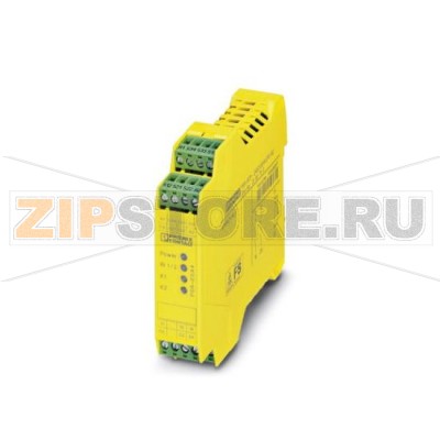 Предохранительное реле для контроля аварийного останова и управления защитной дверцей до SIL 3 или категории 4 Phoenix Contact PSR-SPP- 24UC/ESA4/2X1/1X2 PL e согласно EN ISO 13849, одно- или двухканальный режим, автоматическая или ручная активация, 2 цепи активации, входное напряжение 24 В перем./пост. тока.Минимальный заказ: 1 шт.Упаковка: 1 шт.