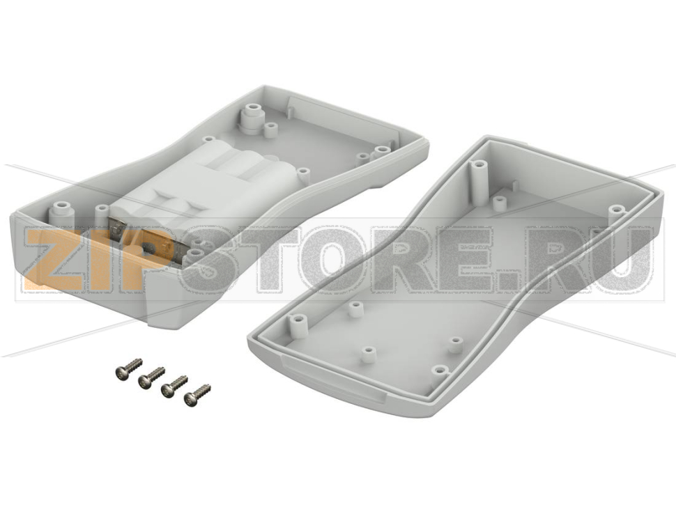 Корпус ручной с отсеком для 3 батареек типа АА, 159.4x77.9x33.5 мм, IP 40 (IP 65) Bopla BS 603 F-7035 