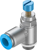 Дроссель с обратным клапаном Festo GRLA-1/4-QS-10-RS-D