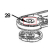 Подшипник нижний KitchenAid 5KPM50