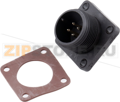 Разъем круглый 10 А, 50 В, IP67, 4 контакта Hirschmann CM 02 E 14S-2 P 